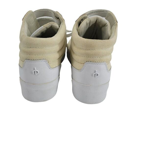 Rag & Bone Nova High Top Sneakers Size 40 US 10 Beige White Suede and Leather - Picture 5 of 13